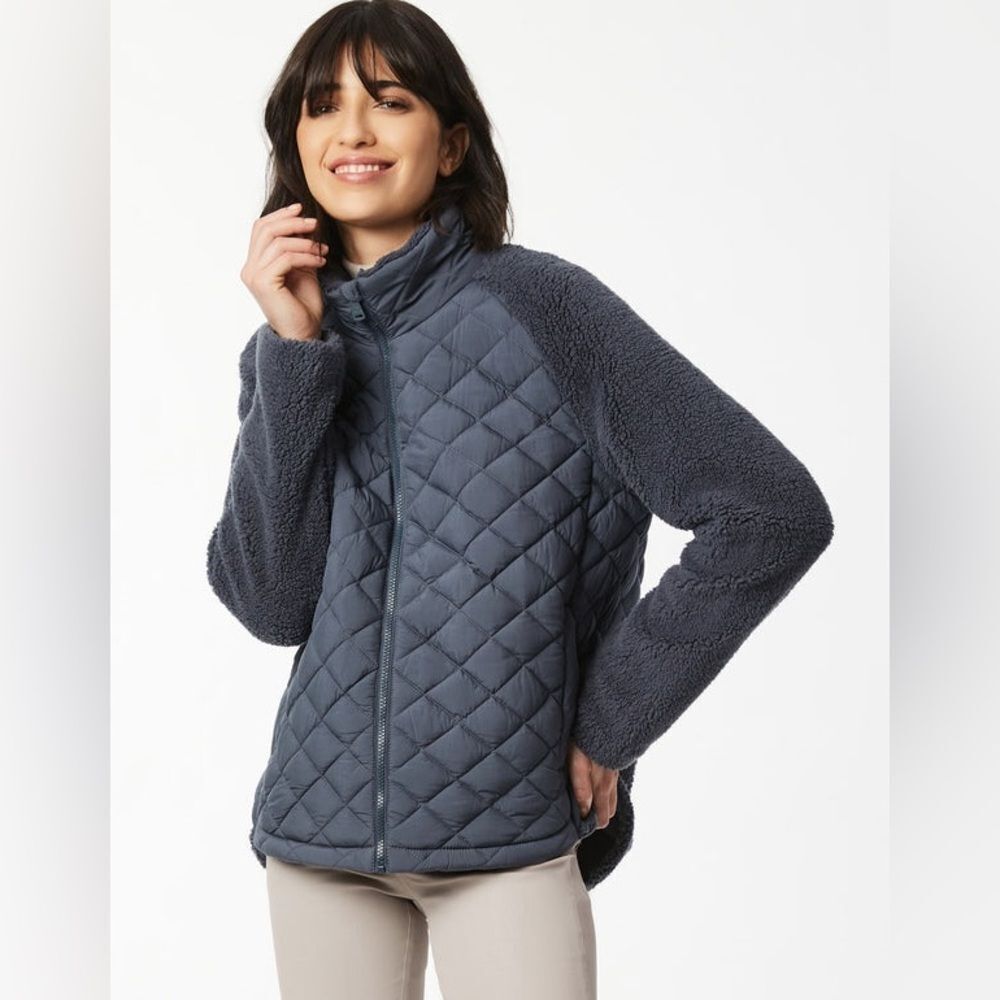 Bernardo NWT Teddy Puffer Jacket in Petrol Blue XL